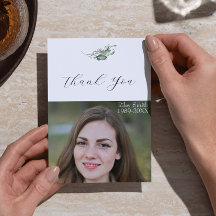 Elegante Subdivisión de Acuarela Foto Funeral