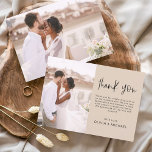 Tarjeta De Agradecimiento Elegante Terracota De Boda Gracias Foto<br><div class="desc">Minimalista Boda de Terracota Gracias Cartas que tienen una foto en la parte delantera y trasera. Las tarjetas de agradecimiento contienen una moderna tipografía de escritura cursiva con letras a mano que son elegantes,  simples y modernas para usar después de la celebración del día de la boda.</div>