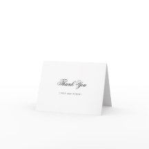 Elegante y elegante Script Vintage Wedding Gracias