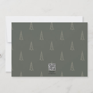 Tarjeta De Agradecimiento Elegante y moderno Navidad de Collage Verde Tarjet