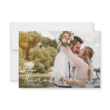 Tarjeta de agradecimiento elegante y simple para l