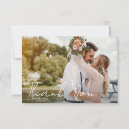 Tarjeta de agradecimiento elegante y simple para l