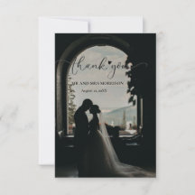 elegante y único guión manuscrito foto de boda 