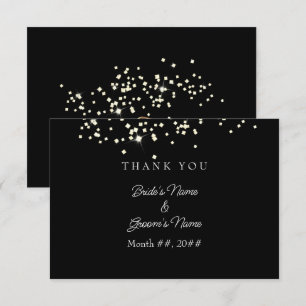 Tarjeta De Agradecimiento Elegantes Anillos Diamantes de imitación Boda Grac