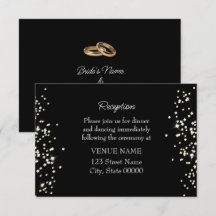 Elegantes Anillos Diamantes de imitación Boda Tarj