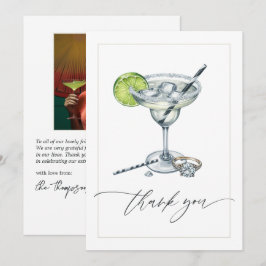 Tarjeta De Agradecimiento Elegantes Margs y bodas Fiesta de regalos para nov