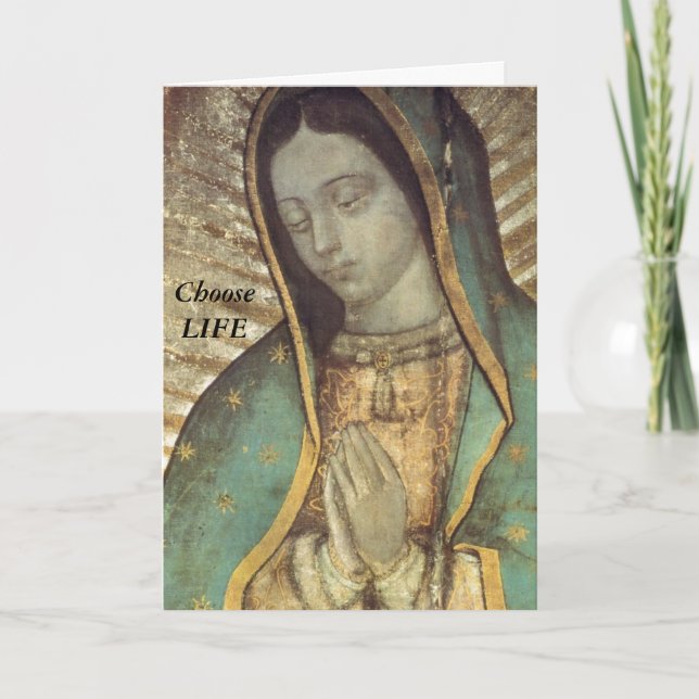 Tarjeta De Agradecimiento Elegir vida (Anverso)