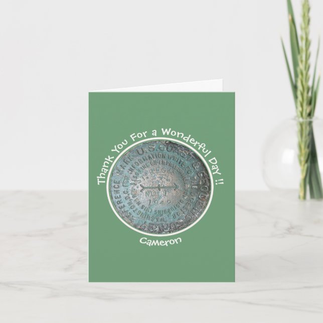 Tarjeta De Agradecimiento Elementos Fiestas de referencia de la montaña de S (Anverso)