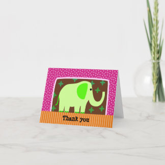 Tarjeta De Agradecimiento Elephant Gracias