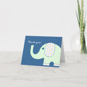 Tarjeta De Agradecimiento Elephant Gracias Cartas, YB