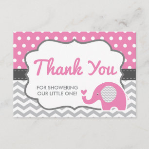 Tarjeta De Agradecimiento Elephant Gracias Tarjeta, EDITABLE COLOR