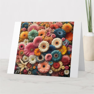 Tarjeta De Agradecimiento Eleva tu espacio Floral de Gerbera Daisy Colorido 
