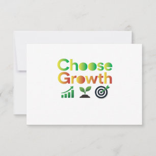 Tarjeta De Agradecimiento Elige el Crecimiento