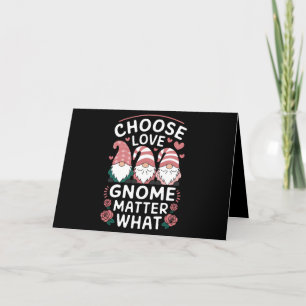 Tarjeta De Agradecimiento Elige Gnomo de Amor No Importa Qué Día de San Vale