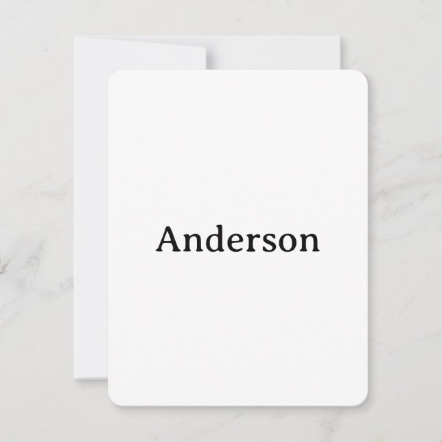 Tarjeta De Agradecimiento Eliminar texto reemplazar propio diseño 4,25"x5,5" (Anverso)