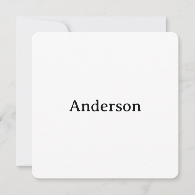 Tarjeta De Agradecimiento Eliminar texto reemplazar propio diseño 5,25" redo (Anverso)