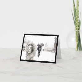 Tarjeta De Agradecimiento Ella Bella Banana en el puente Carlos, Praga