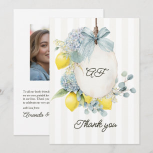 Tarjeta De Agradecimiento Ella Encontró su Fiesta Floral de Despedida de Sol