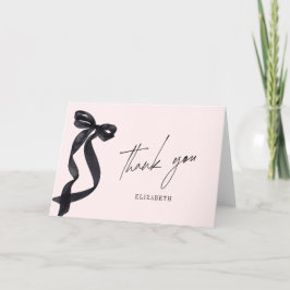 Tarjeta De Agradecimiento Ella está atando el nudo Arco Despedida de soltera