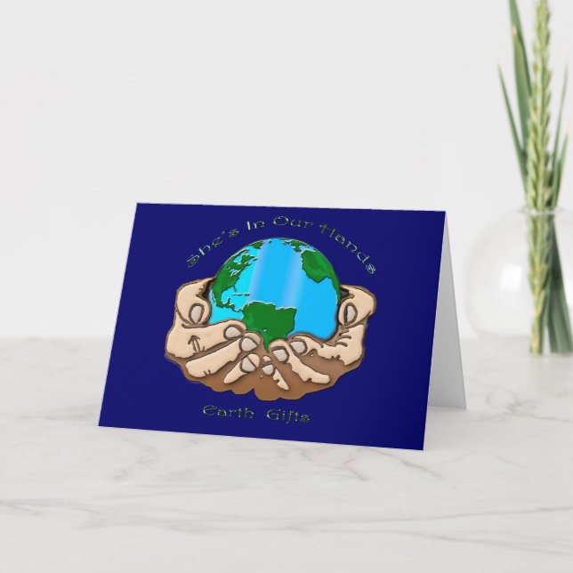 Tarjeta De Agradecimiento ELLA ESTÁ EN NUESTRA Colección DE MANOS (Anverso)