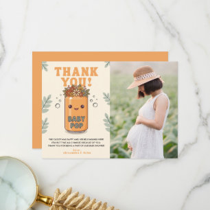 Tarjeta De Agradecimiento Ella Está Lista Para Saltar Refresco Floral Foto N