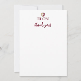 Tarjeta De Agradecimiento Elon | Gracias