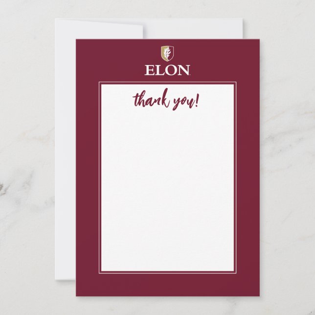 Tarjeta De Agradecimiento Elon | Gracias (Anverso)