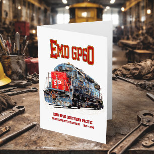 Tarjeta De Agradecimiento EMD GP60 Locomotora Diesel del Pacífico Sur