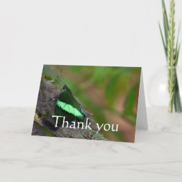 Tarjeta De Agradecimiento Emerald Swallowtail gracias