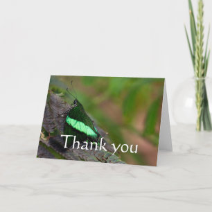 Tarjeta De Agradecimiento Emerald Swallowtail gracias