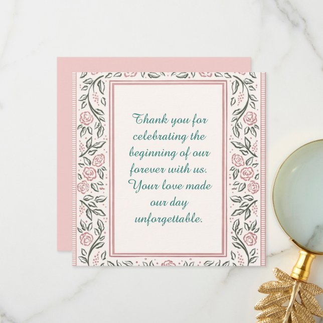 Tarjeta De Agradecimiento Empieza Hoy la Eternidad (Anverso/Reverso In Situ)