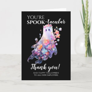 Tarjeta De Agradecimiento Empleado de Halloween