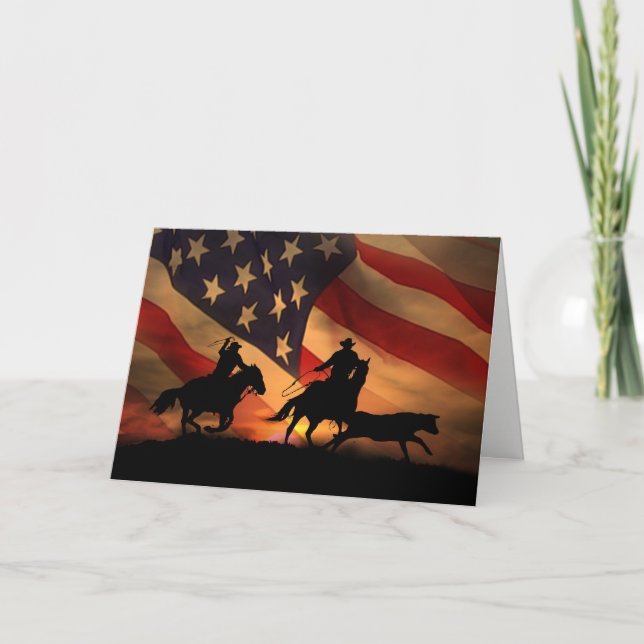 Tarjeta De Agradecimiento Empleado occidental de cowboy gracias a tu parte d (Anverso)