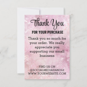 Tarjeta De Agradecimiento Empresa personalizado