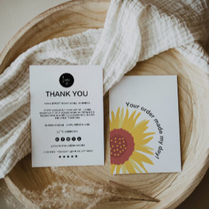 Tarjeta de agradecimiento empresarial editable,