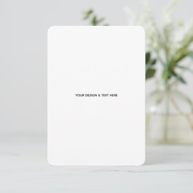 Tarjeta de agradecimiento empresarial minimalista  (Anverso de pie)