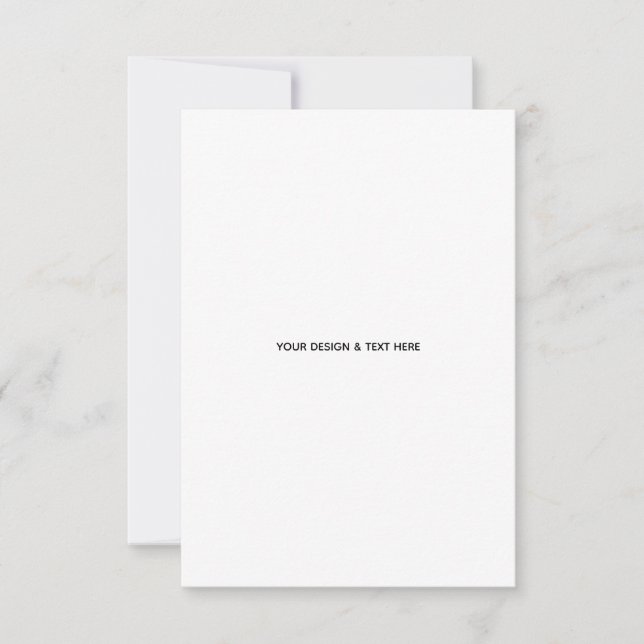 Tarjeta de agradecimiento empresarial minimalista  (Anverso)