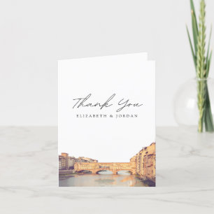 Tarjeta de agradecimiento en blanco de Florencia I