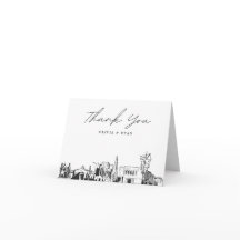 Tarjeta de agradecimiento en blanco de Mesa Arizon