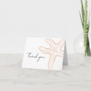 Tarjeta de agradecimiento en blanco para baby show
