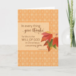 Tarjeta De Agradecimiento En Cada Cosa Da Gracias - 1 Esto. 5:18