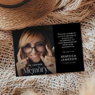 Tarjeta De Agradecimiento En la simpatía por la foto de la memoria amorosa