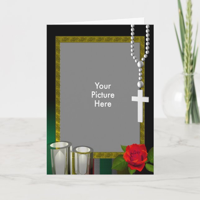 Tarjeta De Agradecimiento En memoria de (Anverso)