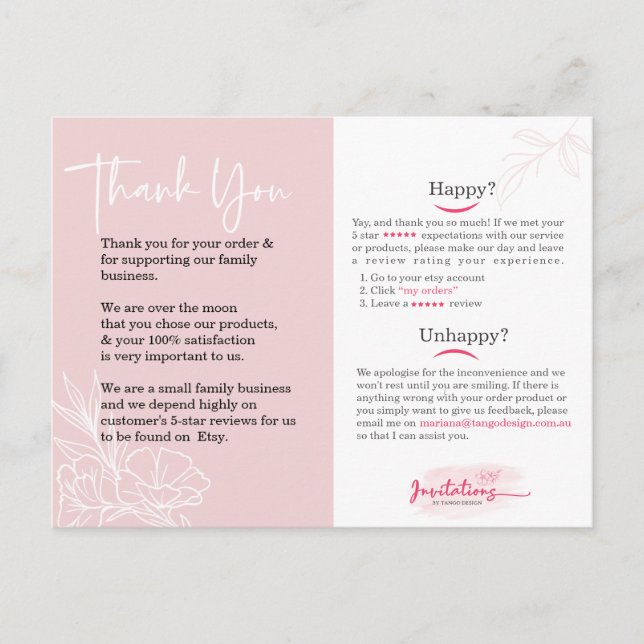 Tarjeta de agradecimiento en redes sociales.  Po (Anverso)