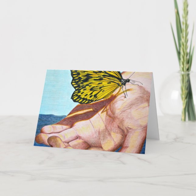 Tarjeta De Agradecimiento En sus manos (Anverso)