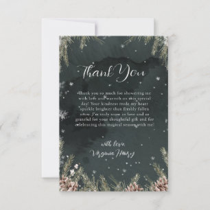 Tarjeta De Agradecimiento Enamorada de la nieve
