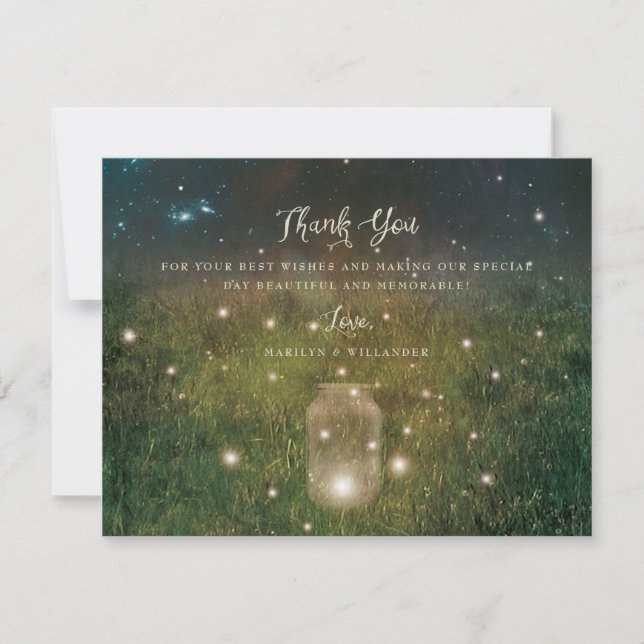 Tarjeta de agradecimiento encantada de Forest Maso (Anverso)