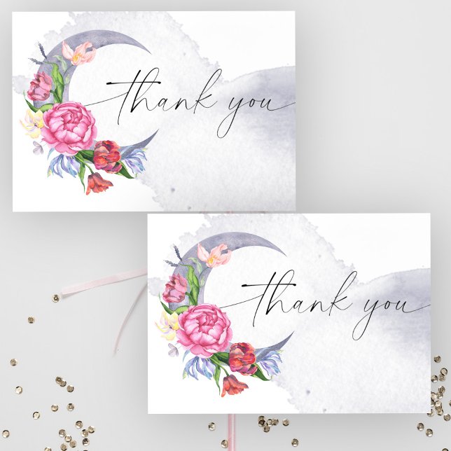 Tarjeta De Agradecimiento Encantada Fiesta de flores para el bebé gracias (Subido por el creador)