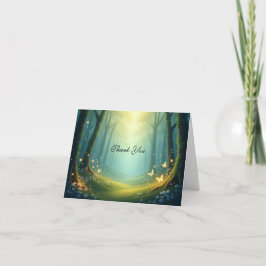 Tarjeta De Agradecimiento Encantado Grove de Verano Sunlit