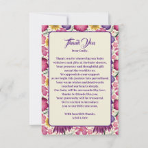 Encantador Baby Shower rosado de Flor Silvestre